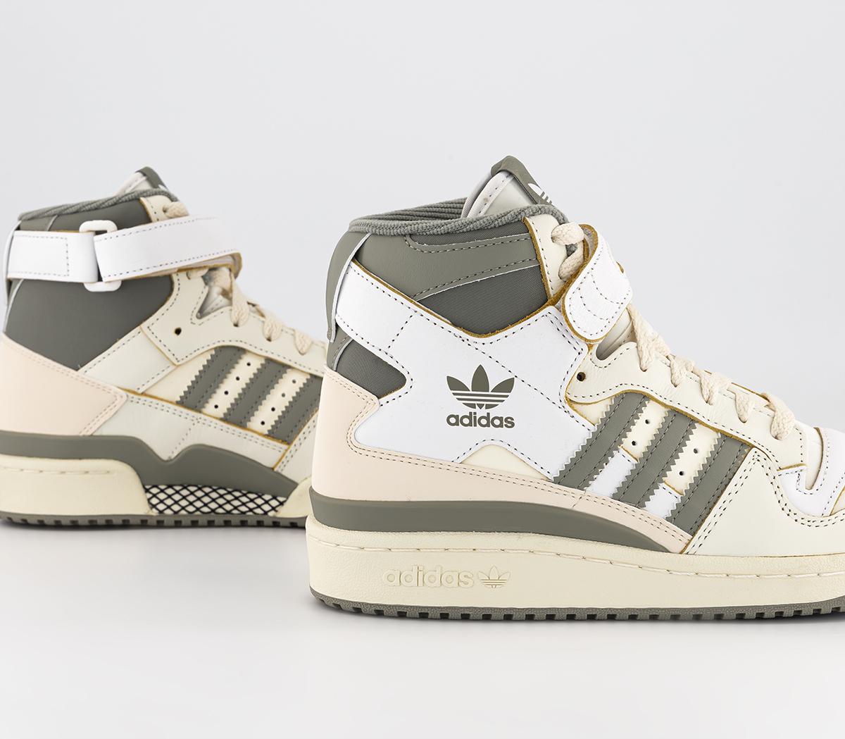adidasForum 84 Hi TrainersOff White Grey White