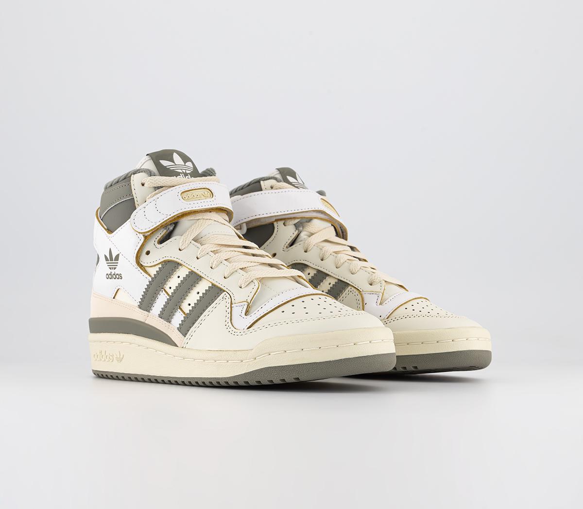 adidasForum 84 Hi TrainersOff White Grey White