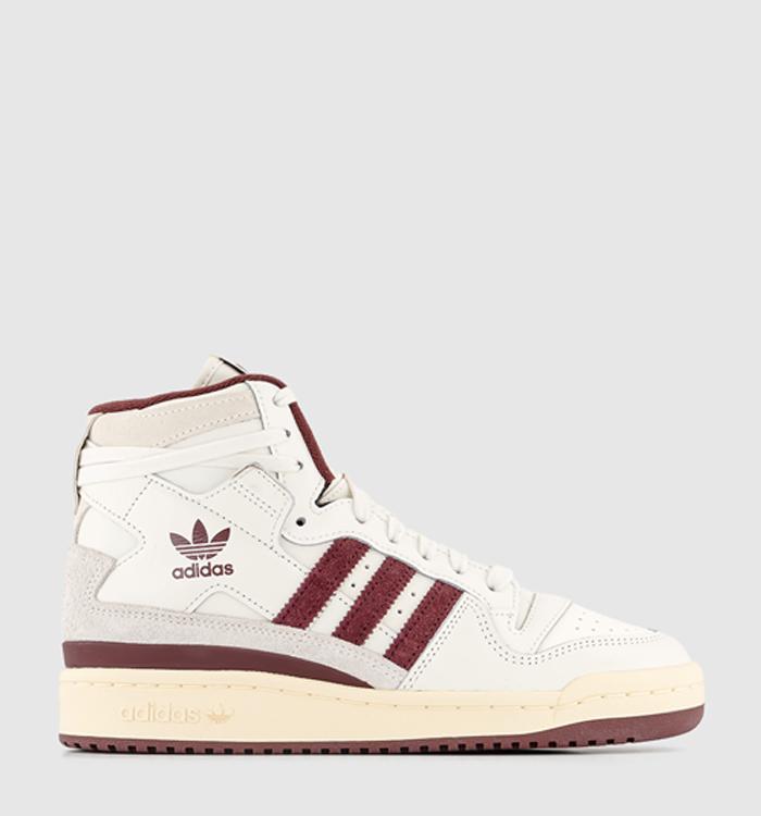 adidas Forum 84 Hi Trainers Off White Shadow Red