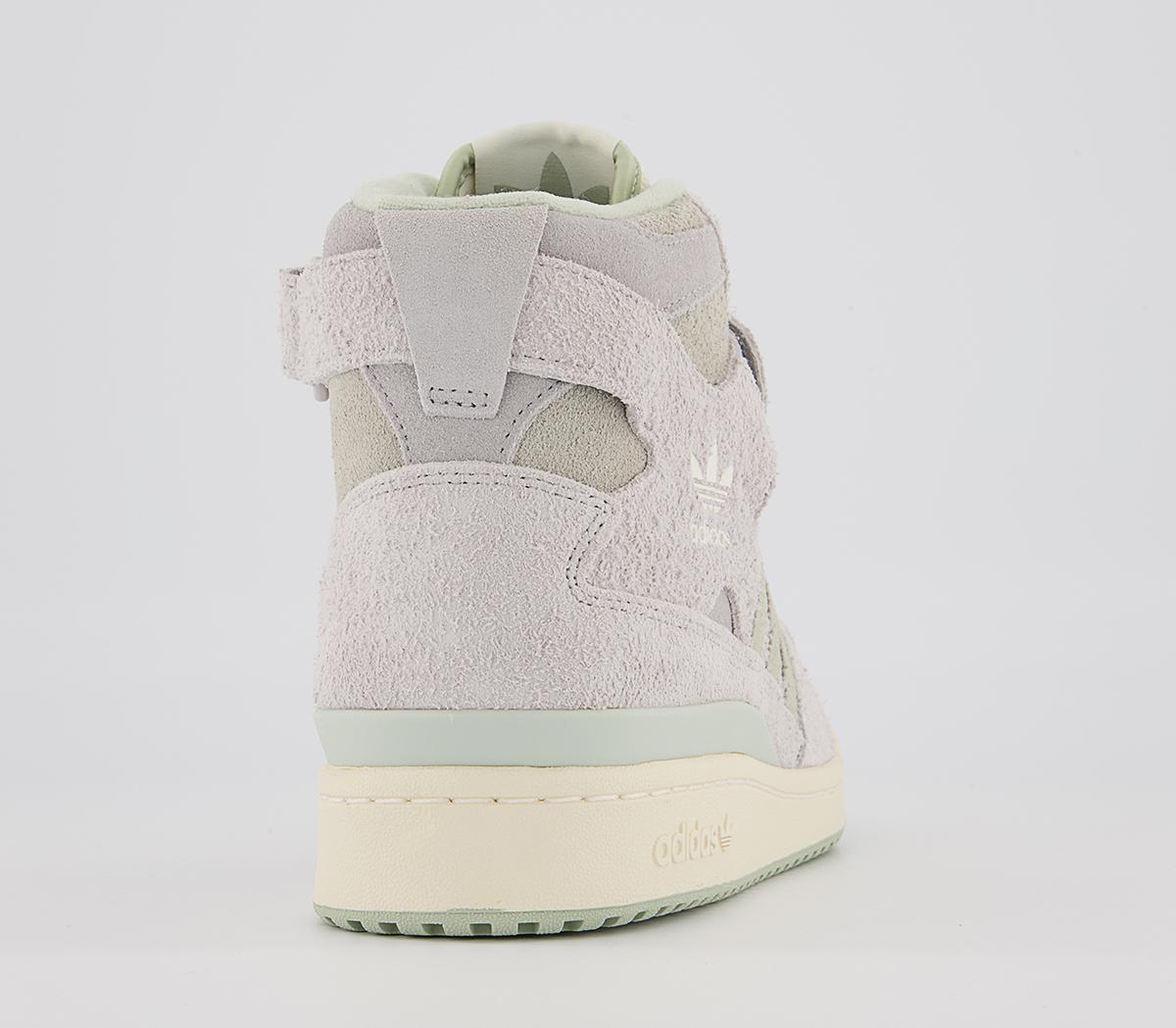 adidas Forum 84 Hi Trainers adidas Forum 84 Hi Trainers Grey Two Halo Green Off White