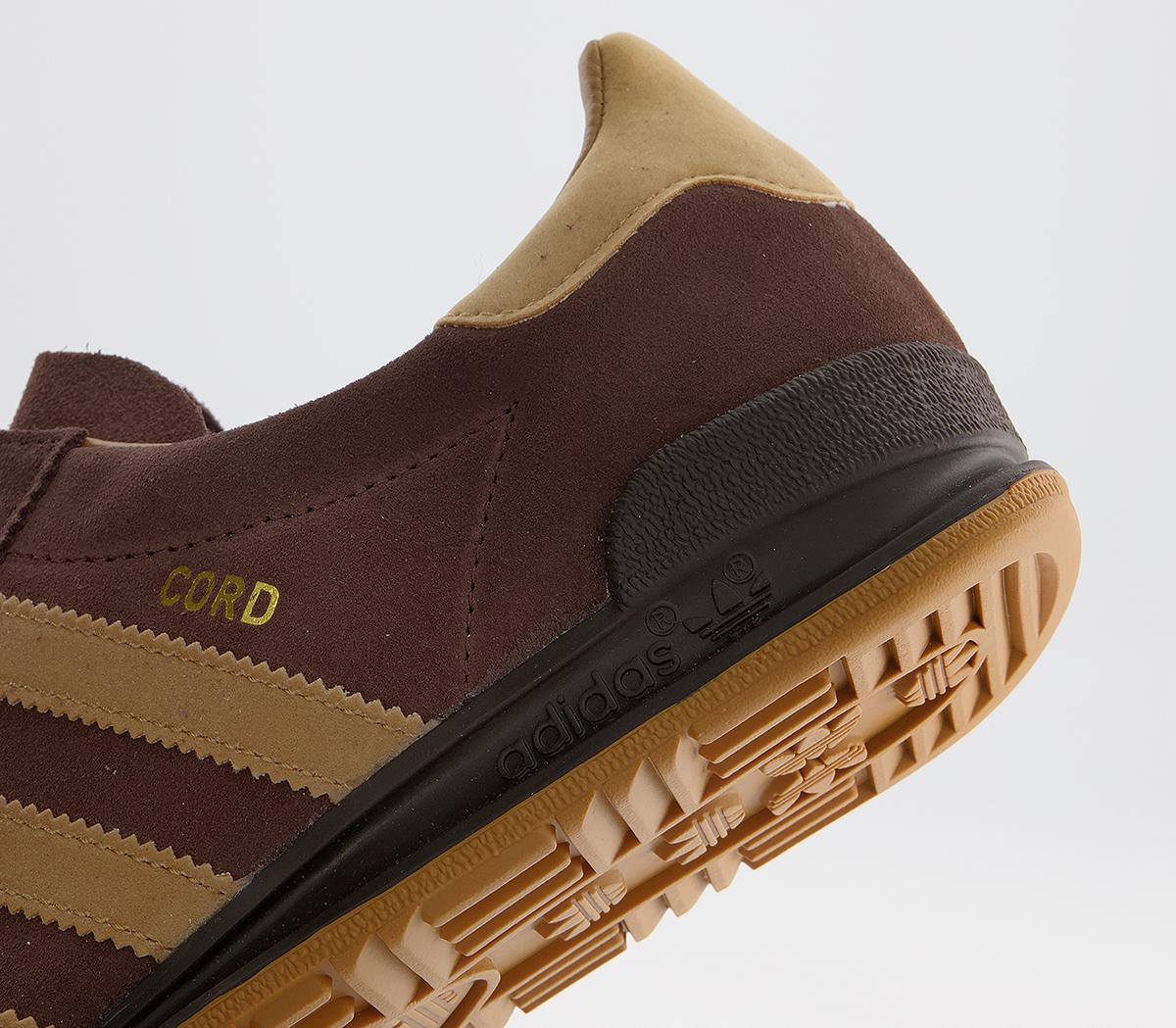 Adidas Cord Trainers Auburn Messa Brown Mens Terrace Trainers 5567