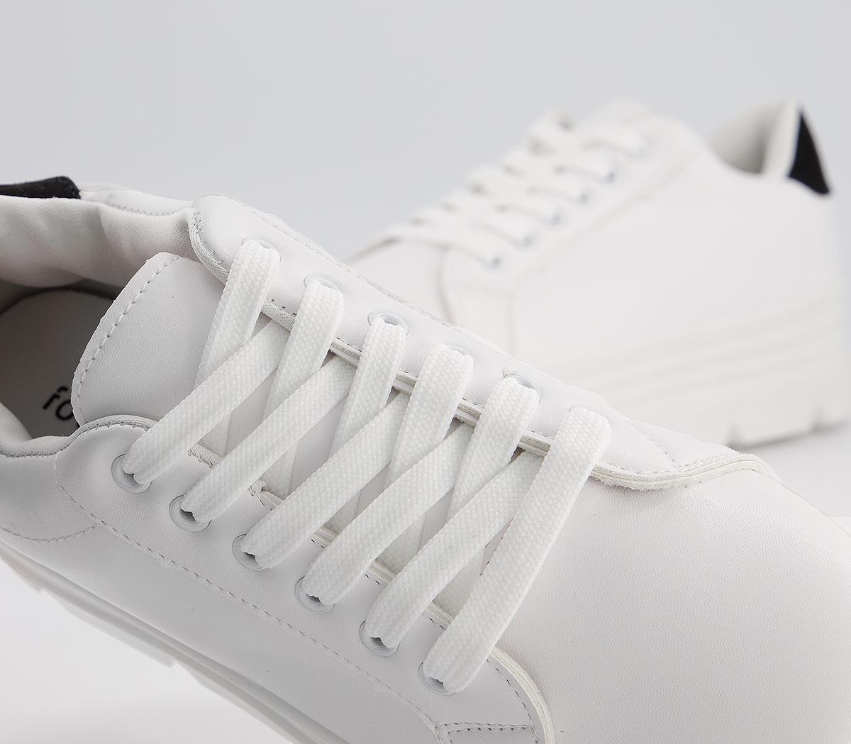 Koi Footwear Koi Platform Trainers Vegan White - Flat Shoes for Women
