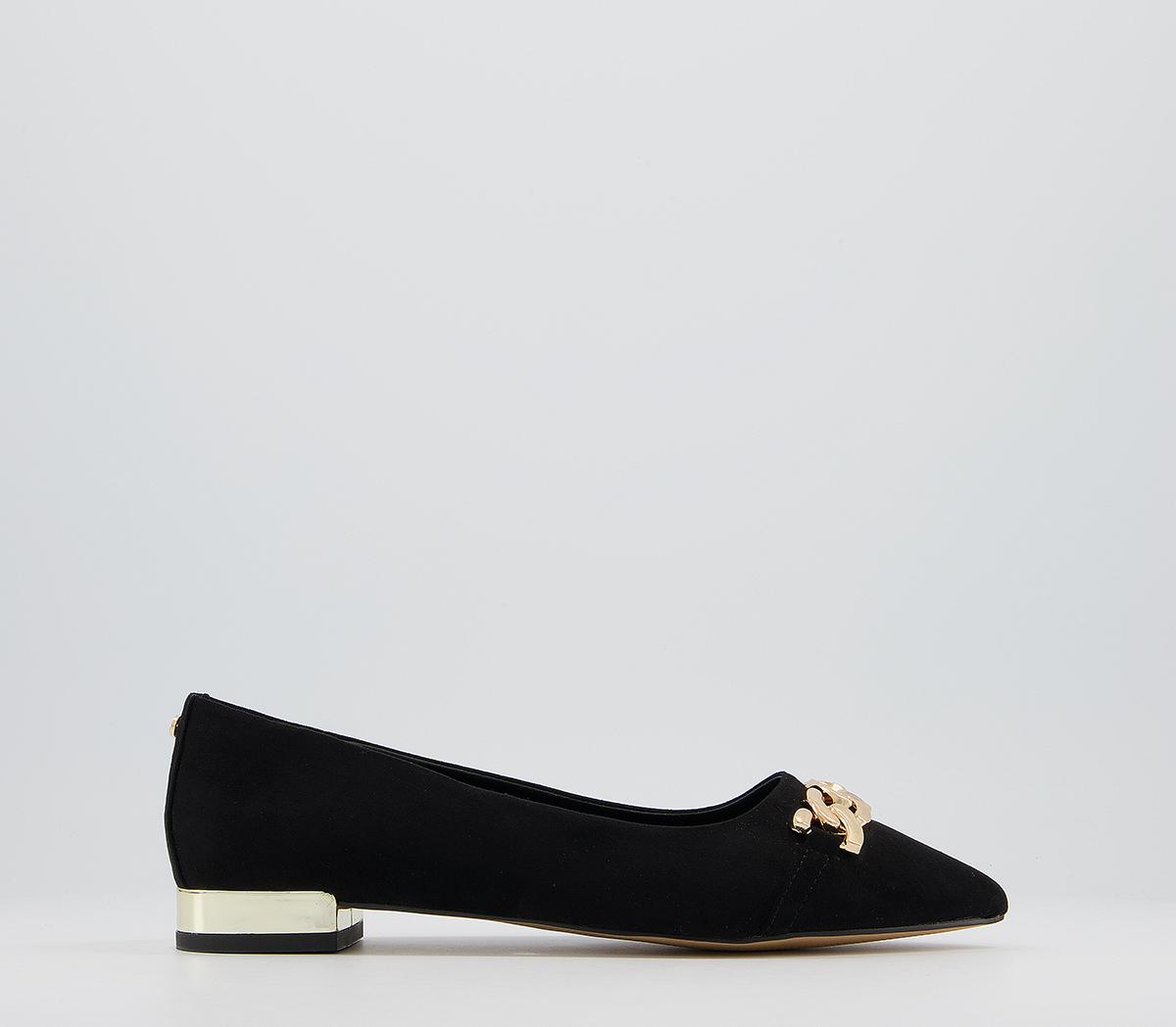 OFFICEFairness Feature Pointed Flat ShoesBlack