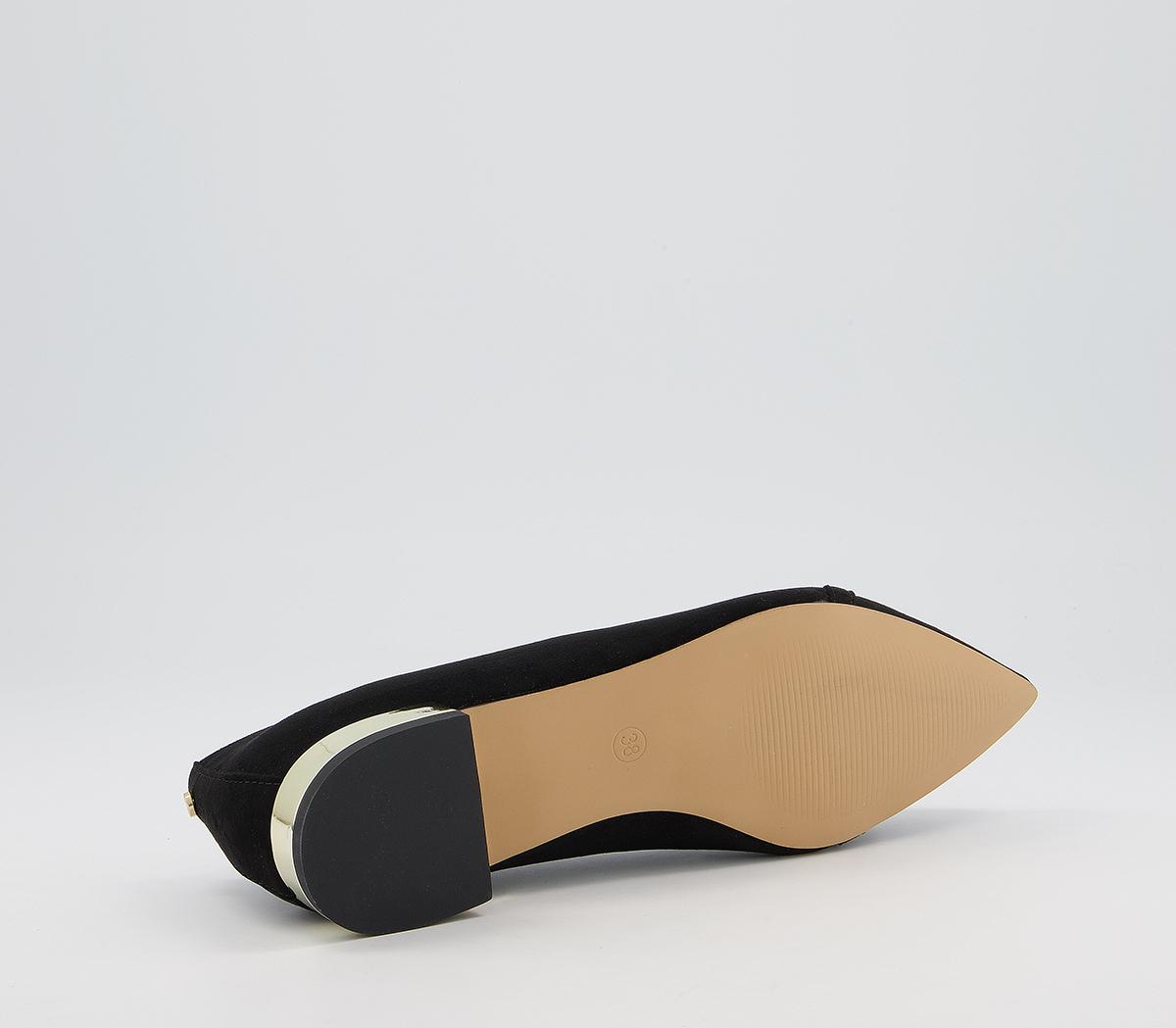 OFFICE Fairness Feature Pointed Flat Shoes Black Flat Shoes for Women