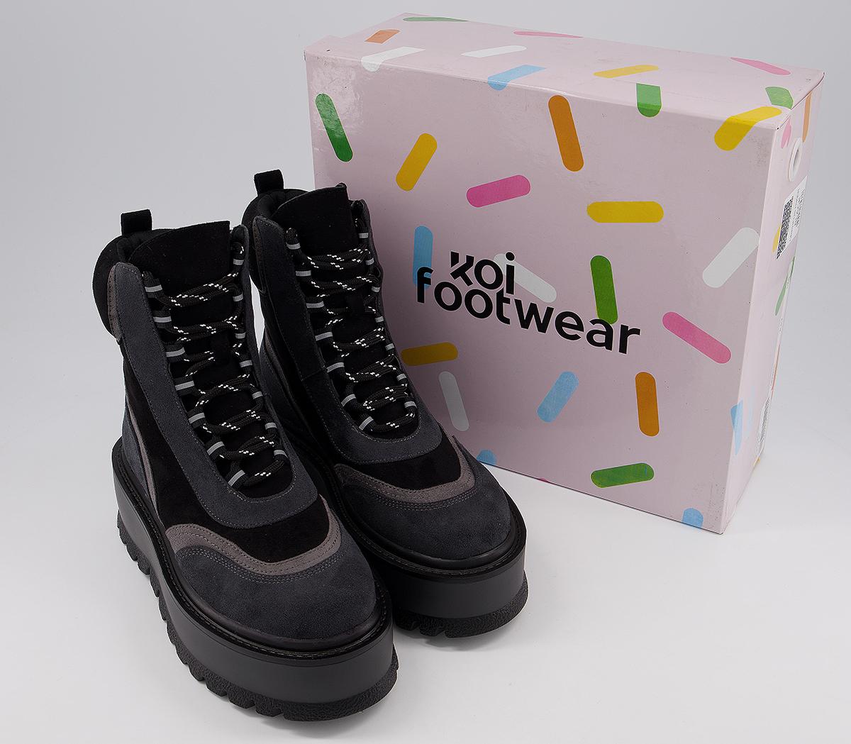 Koi Footwear Orpheus Hiker Boots Koi Footwear Orpheus Hiker Boots Black