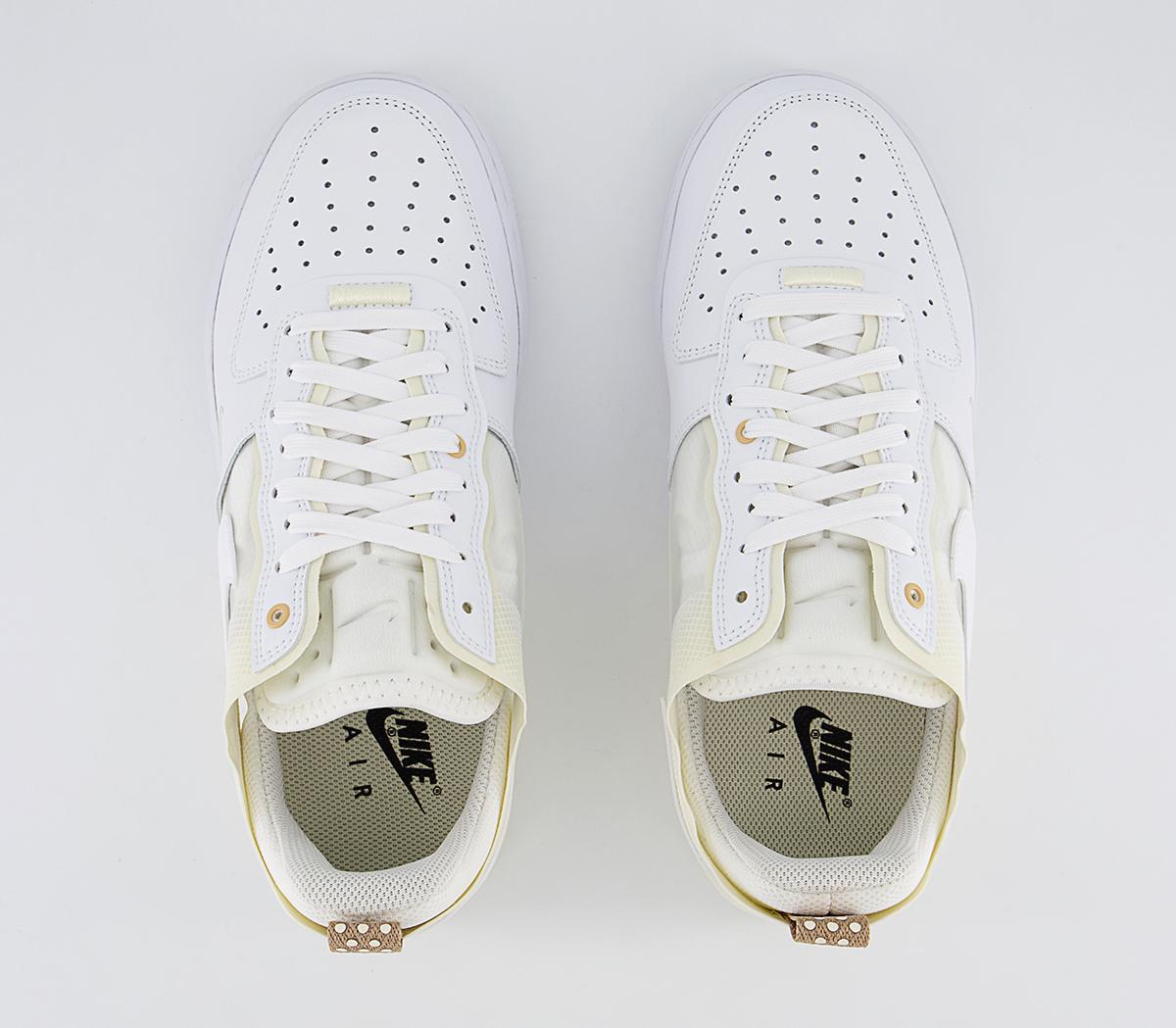 Nike Air Force 1 React Trainers Nike Air Force 1 React Trainers White Coconut Milk Iron Ore