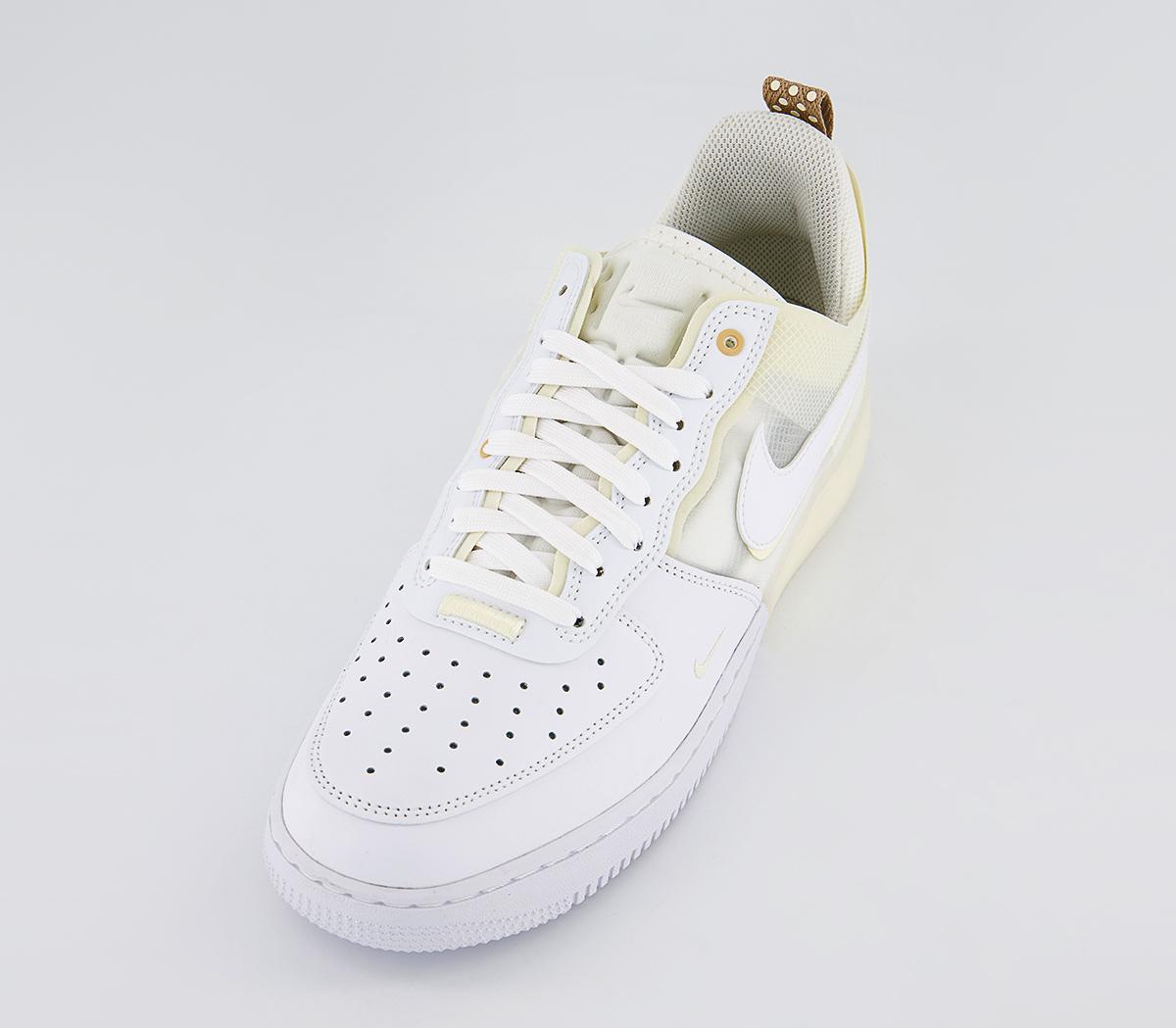 Nike Air Force 1 React Trainers Nike Air Force 1 React Trainers White Coconut Milk Iron Ore