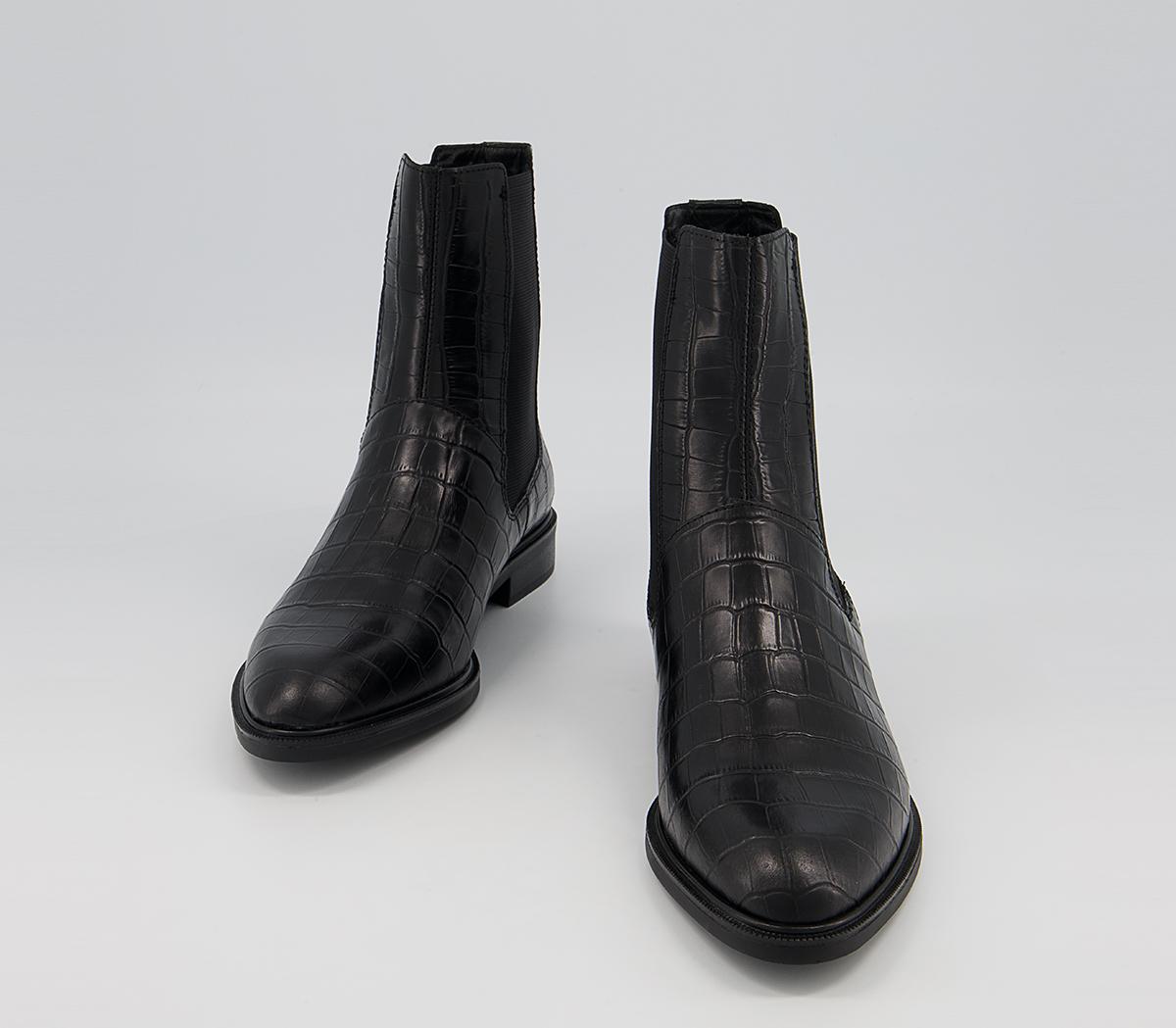 Vagabond Shoemakers Frances Chelsea Boots Black Embossed - Women's ...
