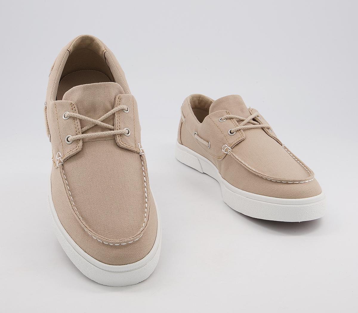 Timberland Unionwharf 2.0 Earth Keeper Boat Shoes Light Beige Canvas ...