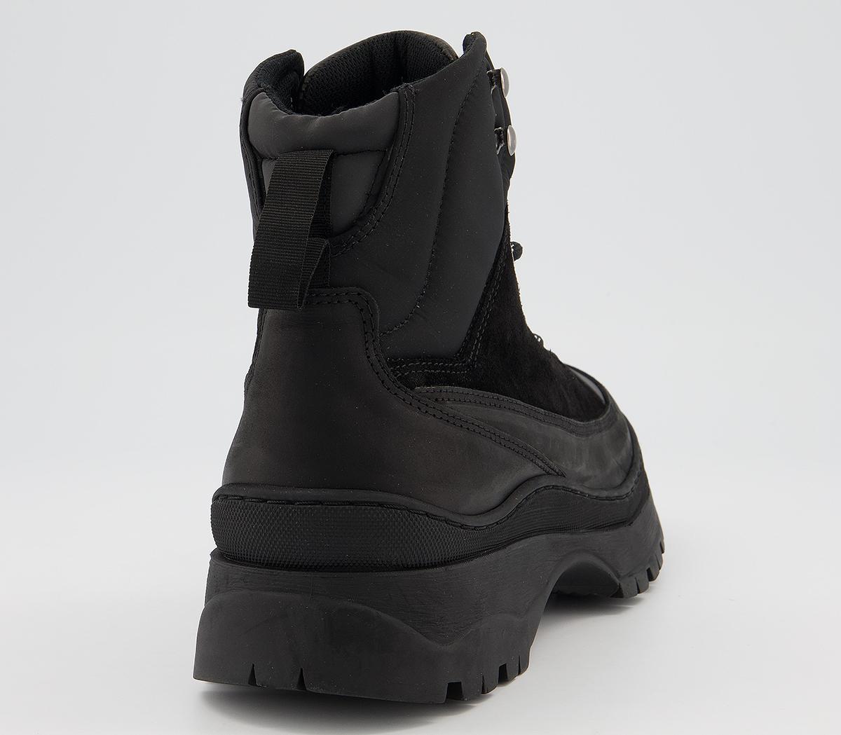 OFFICEBernard Hiker BootsBlack Leather