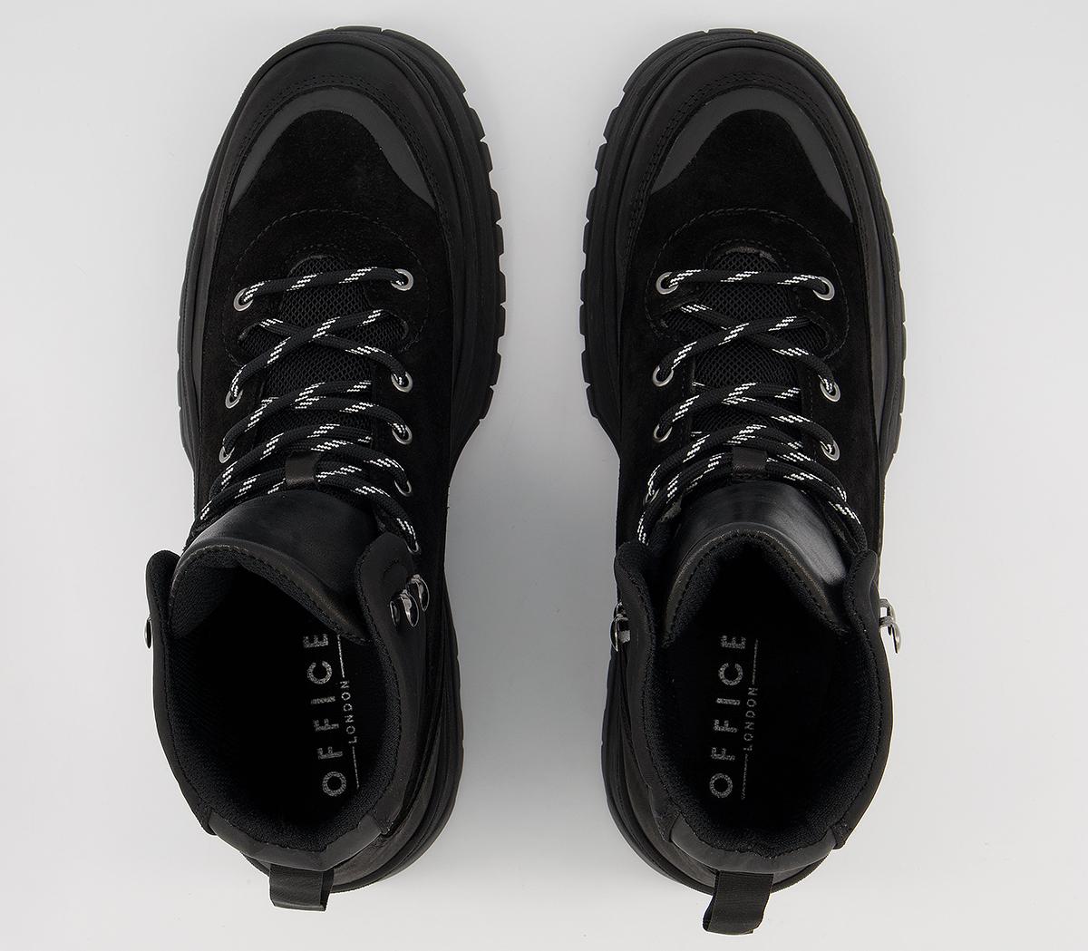 OFFICEBernard Hiker BootsBlack Leather