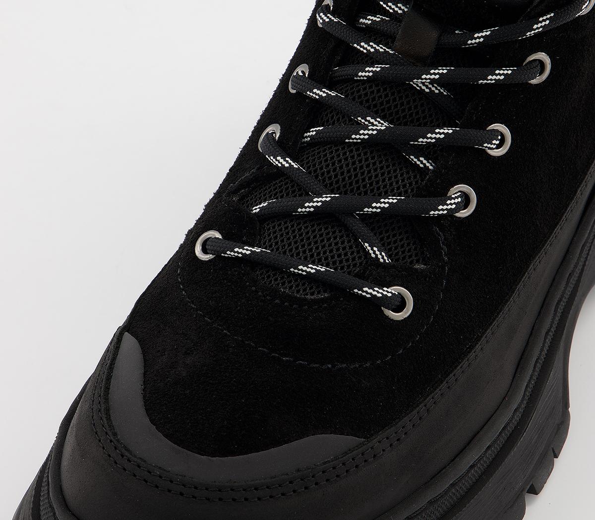OFFICEBernard Hiker BootsBlack Leather