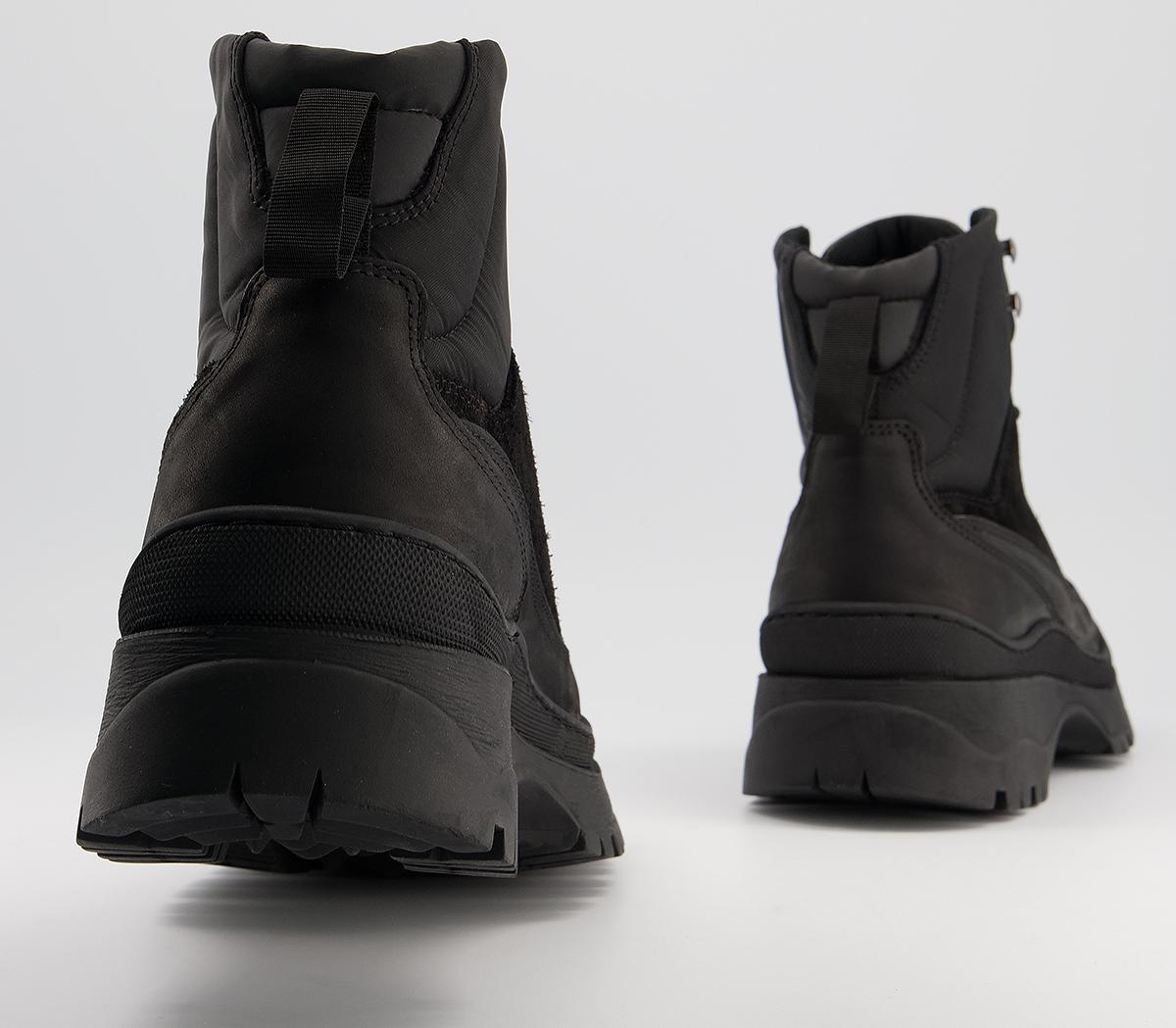 OFFICEBernard Hiker BootsBlack Leather