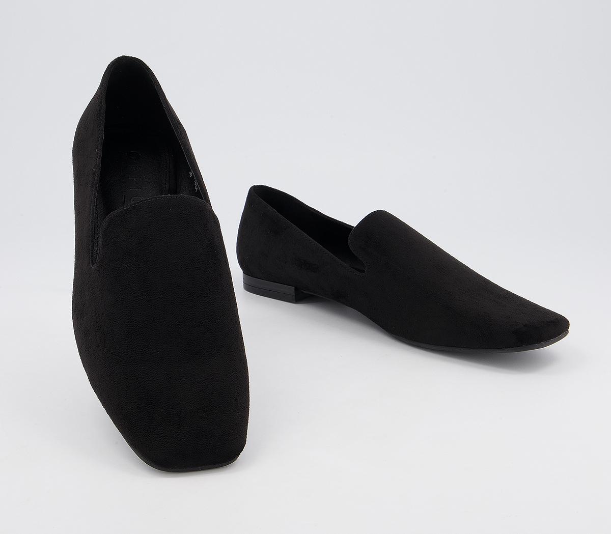 Office Fletcher Slipper Square Toe Shoes Office Fletcher Slipper Square Toe Shoes Black