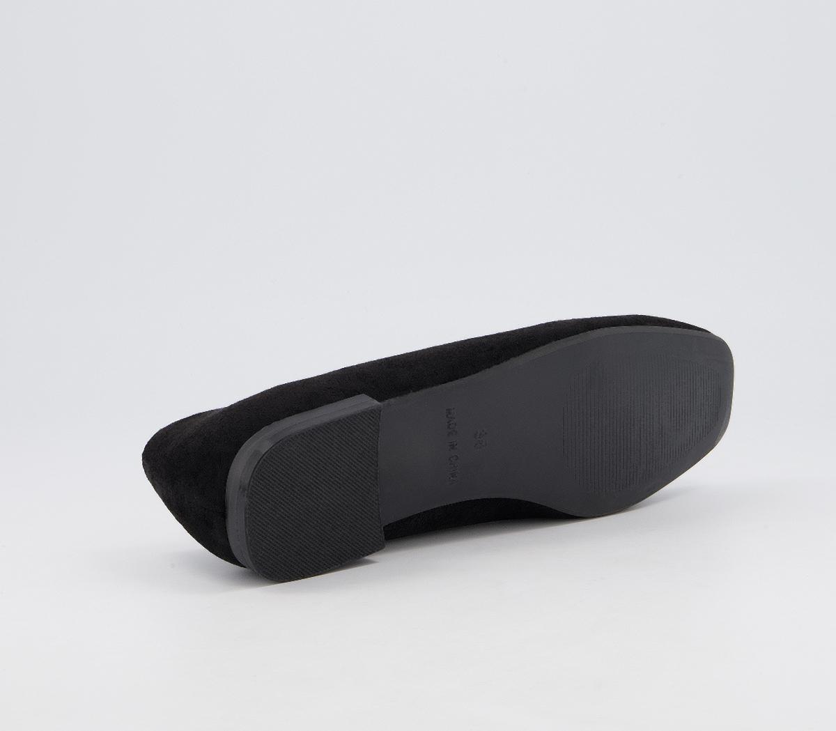 Office Fletcher Slipper Square Toe Shoes Office Fletcher Slipper Square Toe Shoes Black