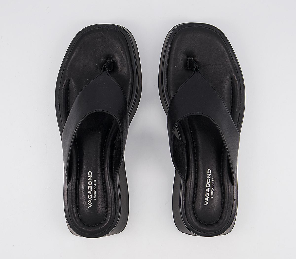 Vagabond Shoemakers Courtney Toe Thong Sandals Black - Women’s Sandals