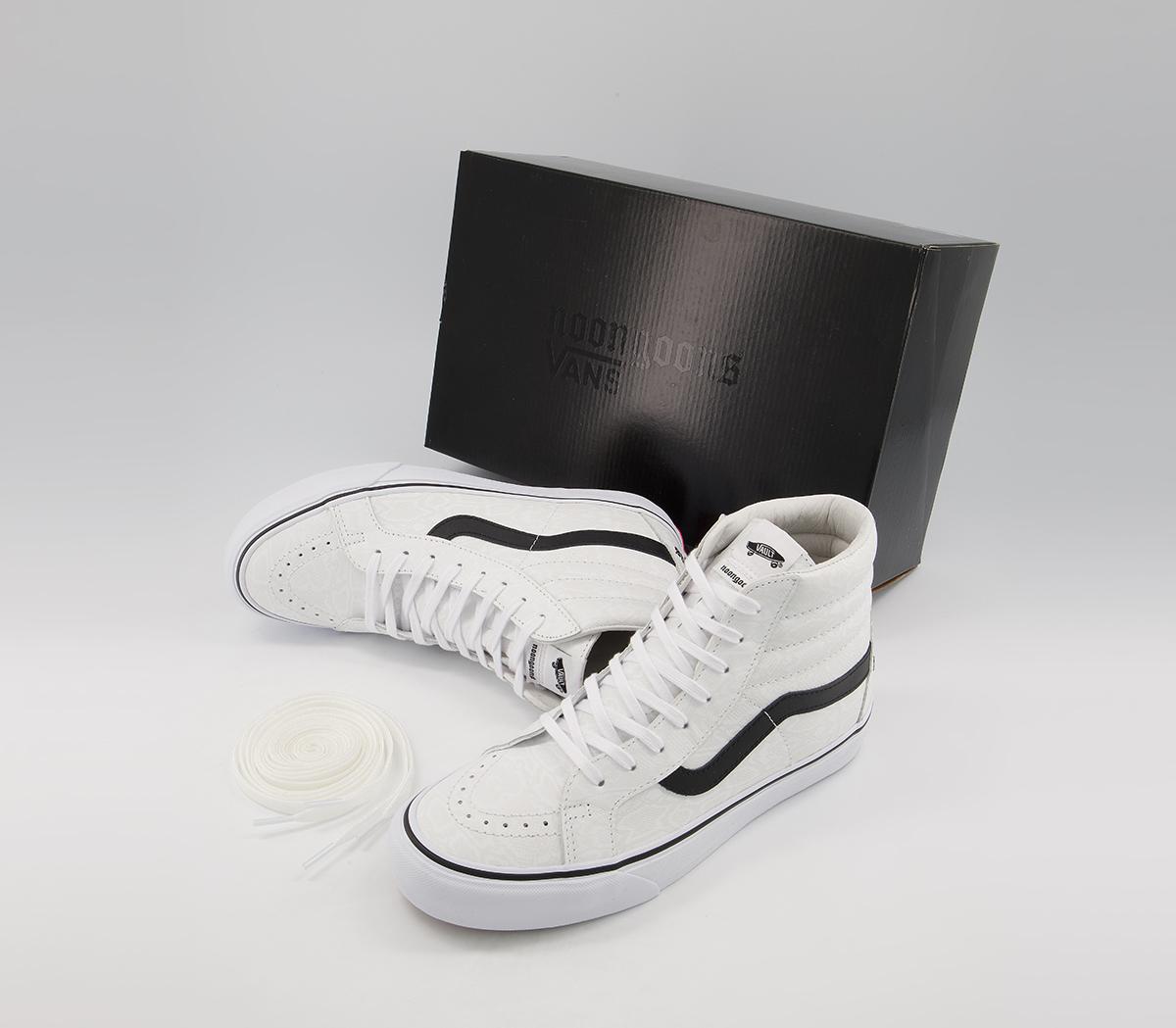 Vans Vault Sk8 Hi Re-issue Lx Trainers Vans Vault Sk8 Hi Re-issue Lx Trainers Noon Goons White Snake