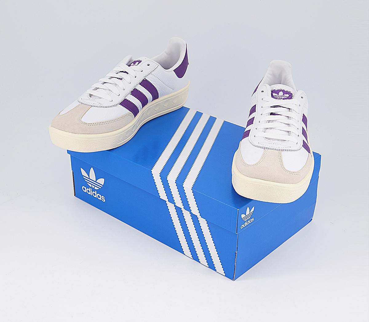 adidas Madrid Trainers White Purple White - Men