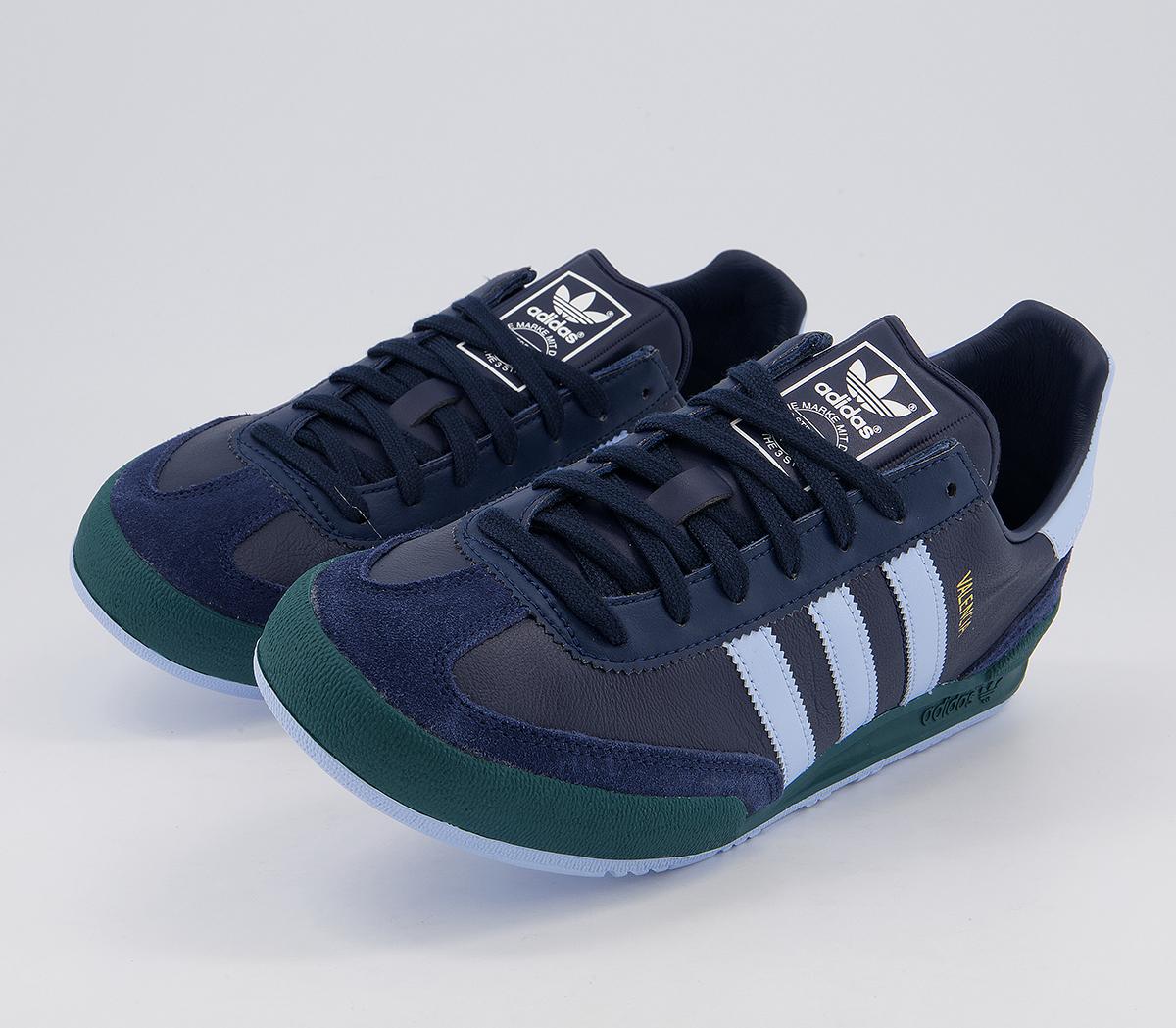 adidas Valencia Trainers Core Navy Halo Blue Green - Unisex Sports