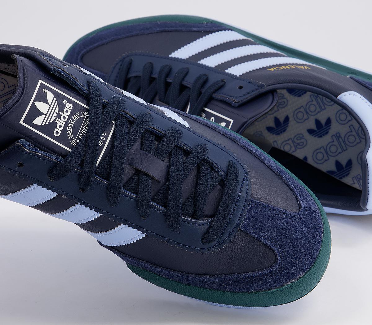 adidas Valencia Trainers Core Navy Halo Blue Green - Unisex Sports