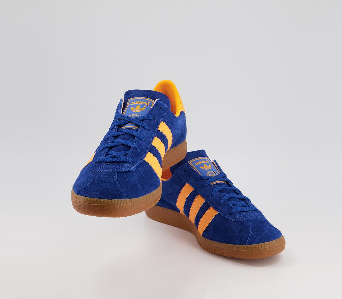 adidas Wien Trainers Ink Flash Orange Bluebird - Men's Terrace