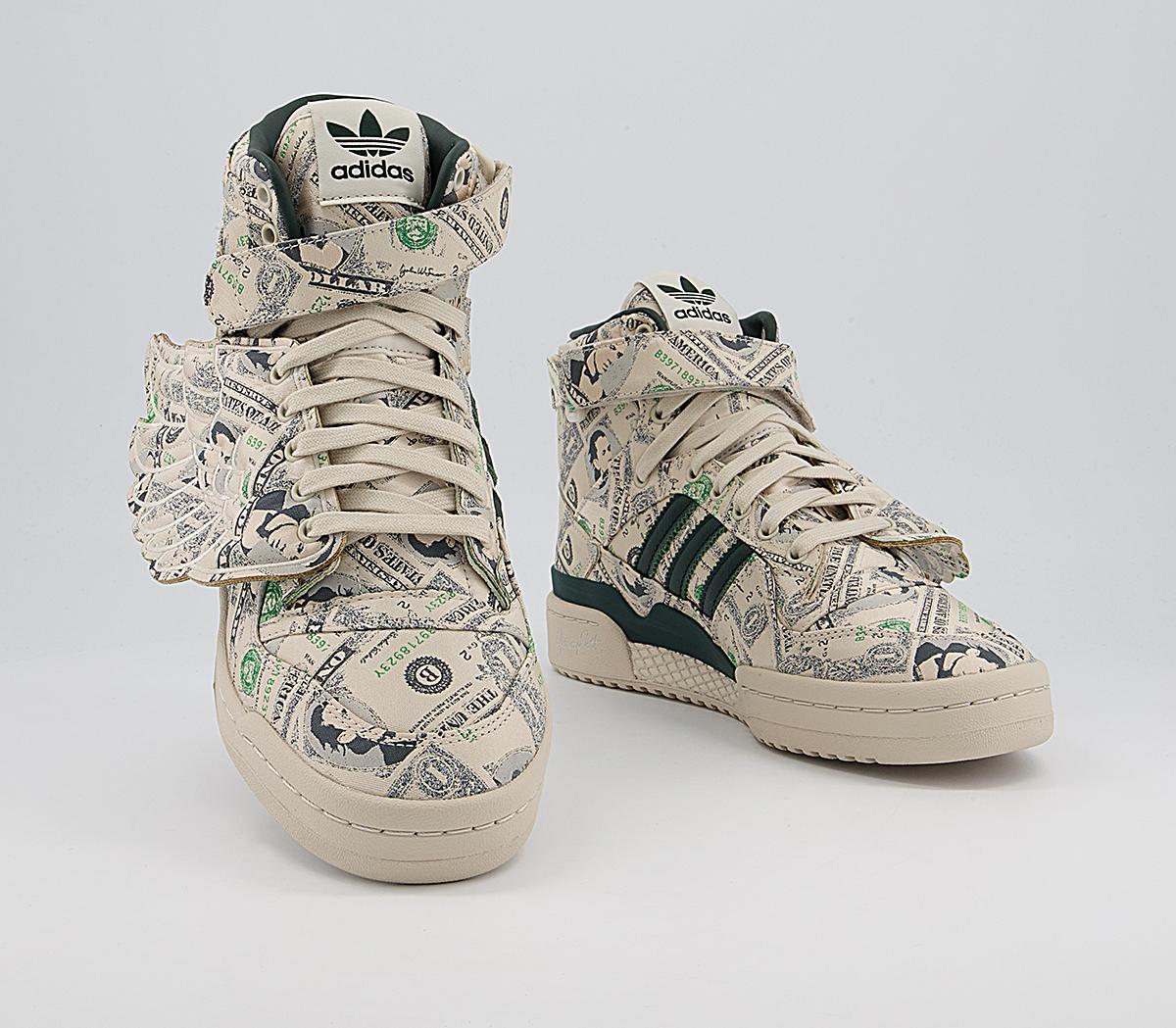 adidas Jeremy Scott Forum Wings 1.0 Trainers adidas Jeremy Scott Forum Wings 1.0 Trainers Js Money Cream White