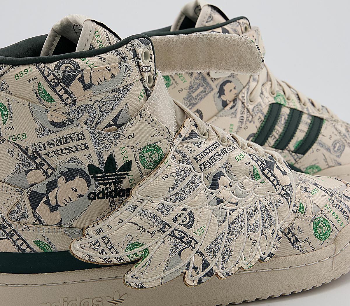 adidas Jeremy Scott Forum Wings 1.0 Trainers adidas Jeremy Scott Forum Wings 1.0 Trainers Js Money Cream White