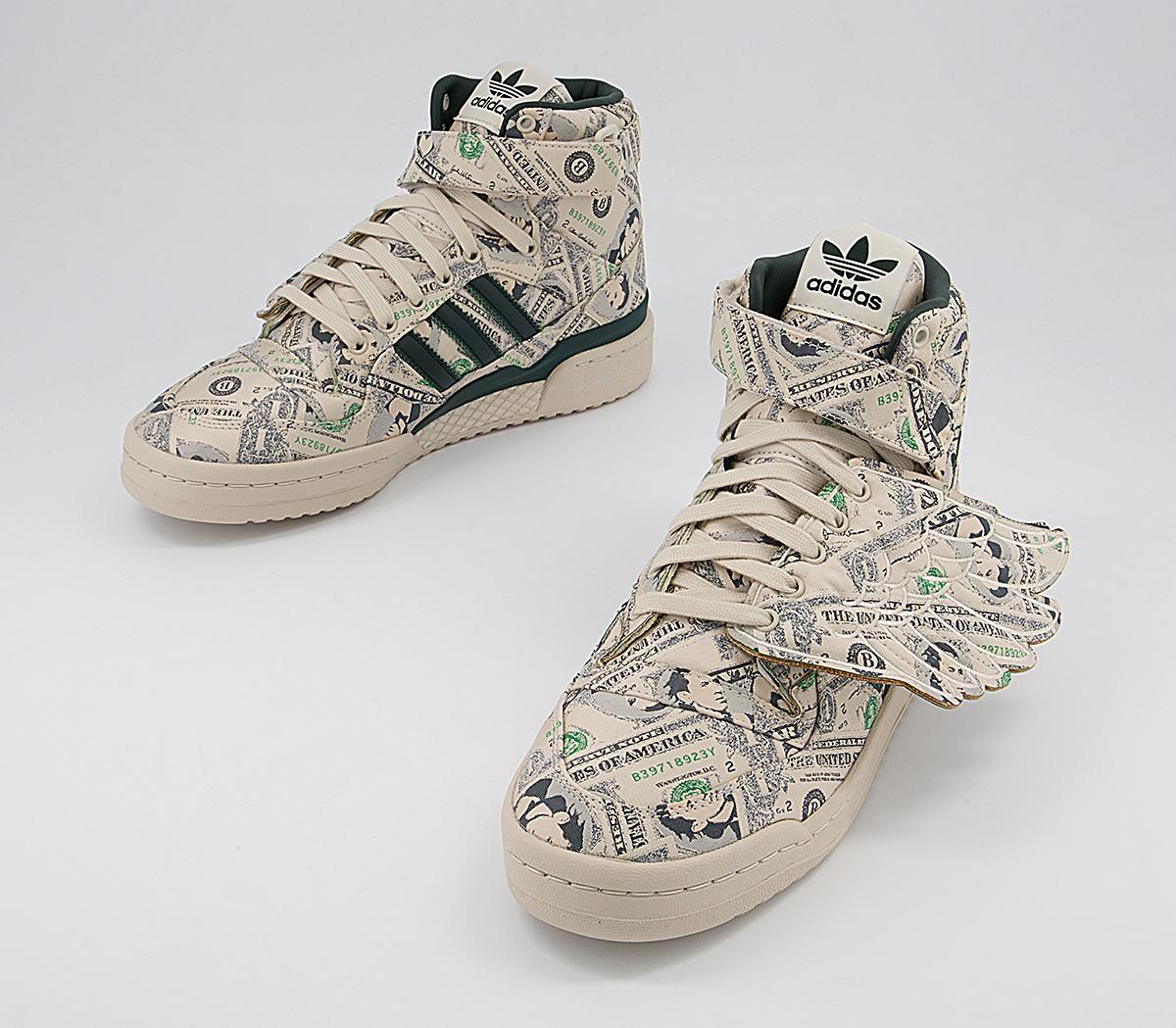 adidas Jeremy Scott Forum Wings 1.0 Trainers adidas Jeremy Scott Forum Wings 1.0 Trainers Js Money Cream White