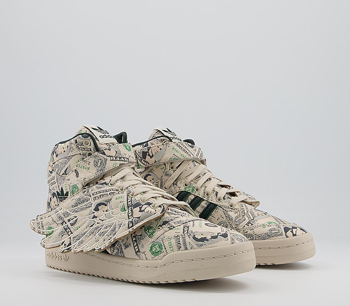 adidas Jeremy Scott Forum Wings 1.0 Trainers adidas Jeremy Scott Forum Wings 1.0 Trainers Js Money Cream White