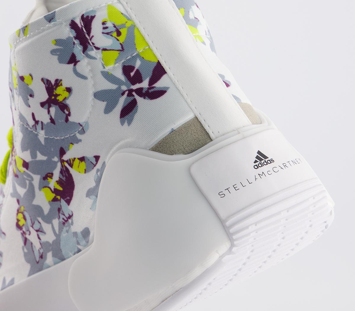adidas gazelle silver green womens Adidas X Stella McCartney Women's Treino Mid-Cut Cloud White High Top  Sneakers
