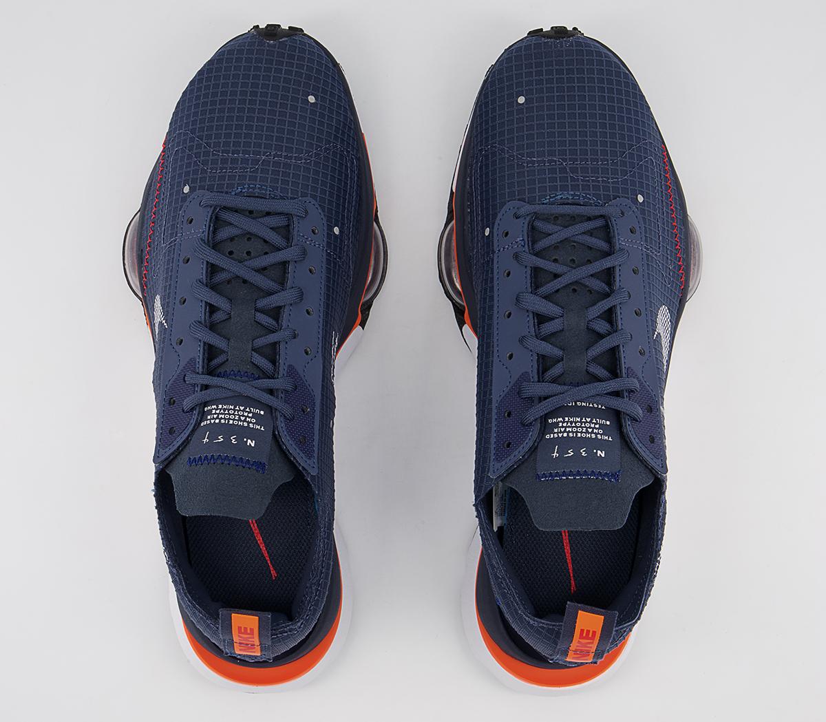 nike zoom type trainer thunder blue white total orange