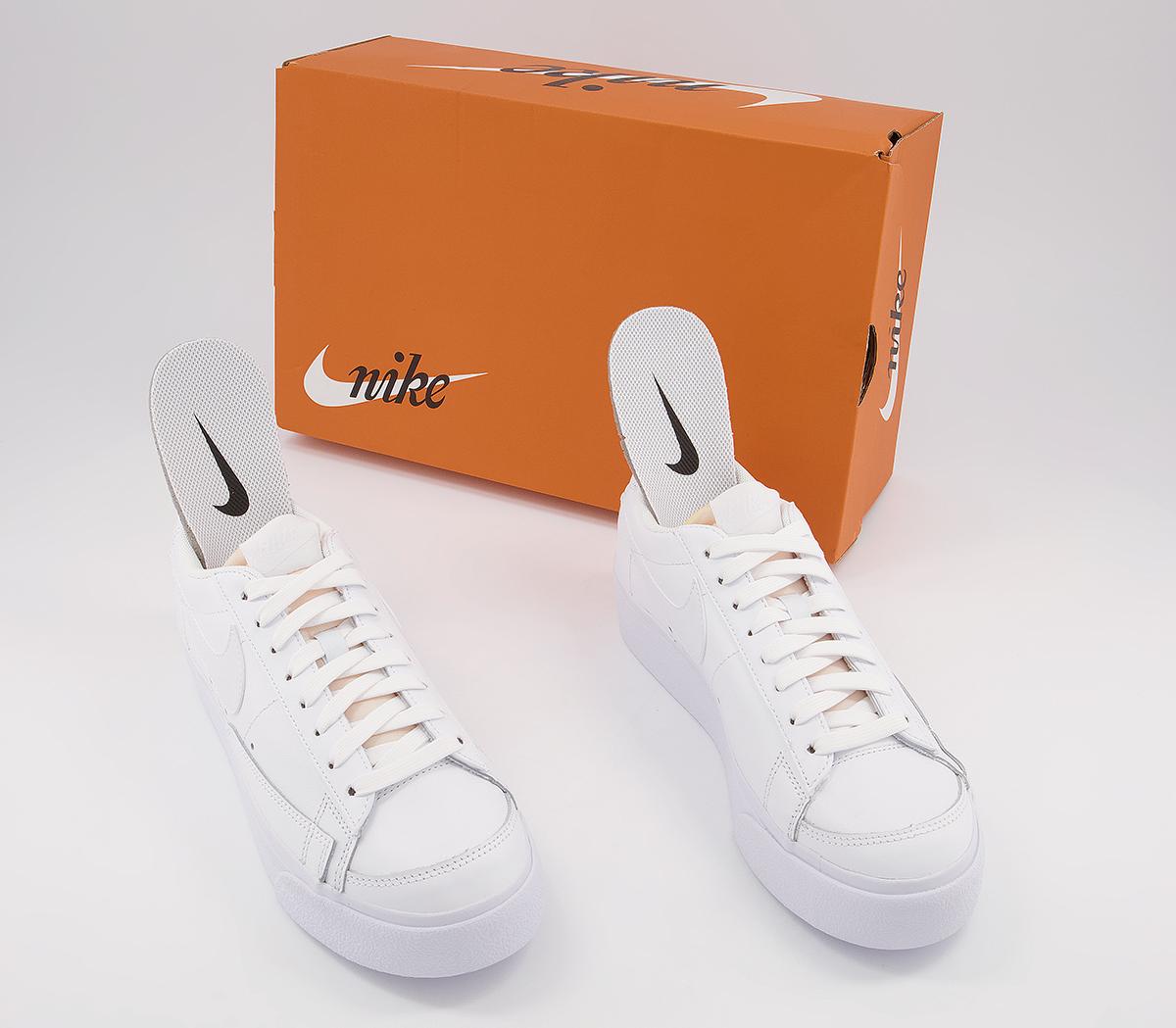 Nike Blazer Low Platform Trainers Nike Blazer Low Platform Trainers White White Black