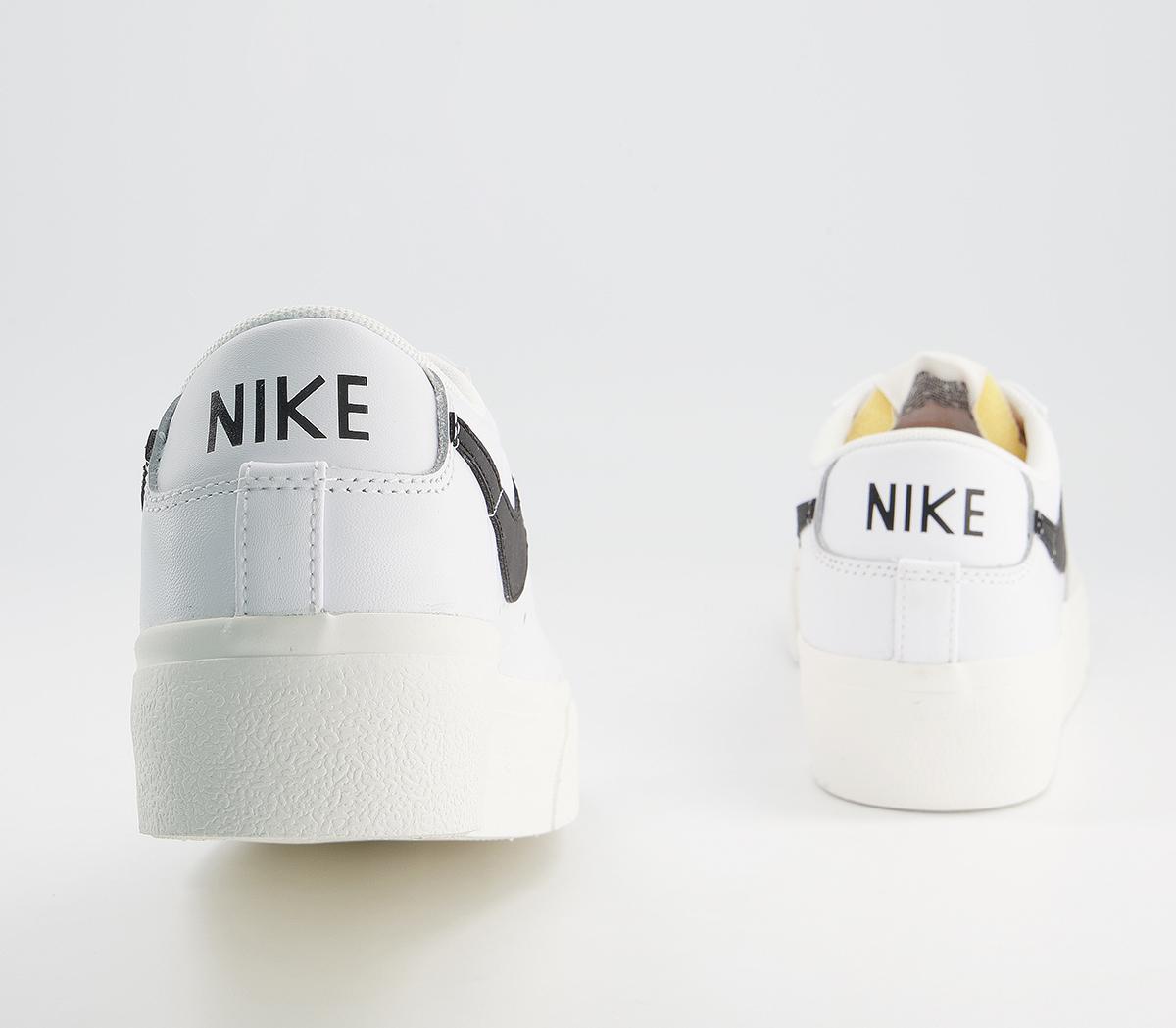 Nike Blazer Low Platform Trainers Nike Blazer Low Platform Trainers White Black Sail Team Orange