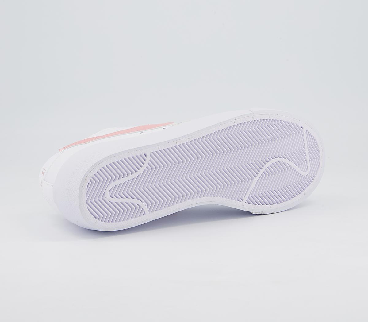 Nike Blazer Low Platform Trainers Nike Blazer Low Platform Trainers White Pink Glaze White