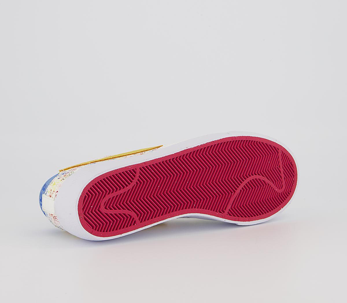 Nike Blazer Low Platform Trainers Nike Blazer Low Platform Trainers Sail University Blue Vivid Sulfur