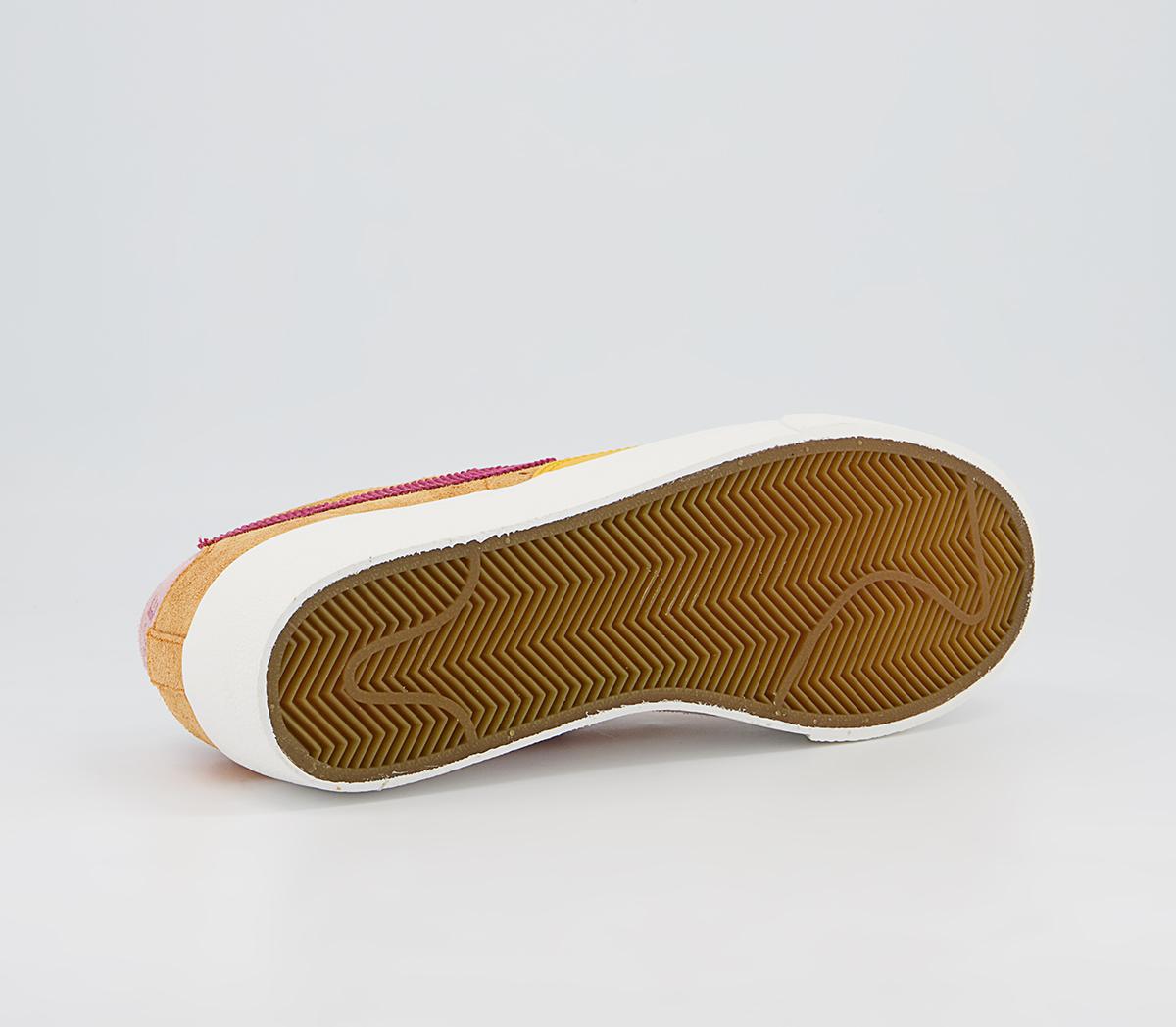 Nike Blazer Low Platform Trainers Nike Blazer Low Platform Trainers Sunset Rush Maroon University Gold