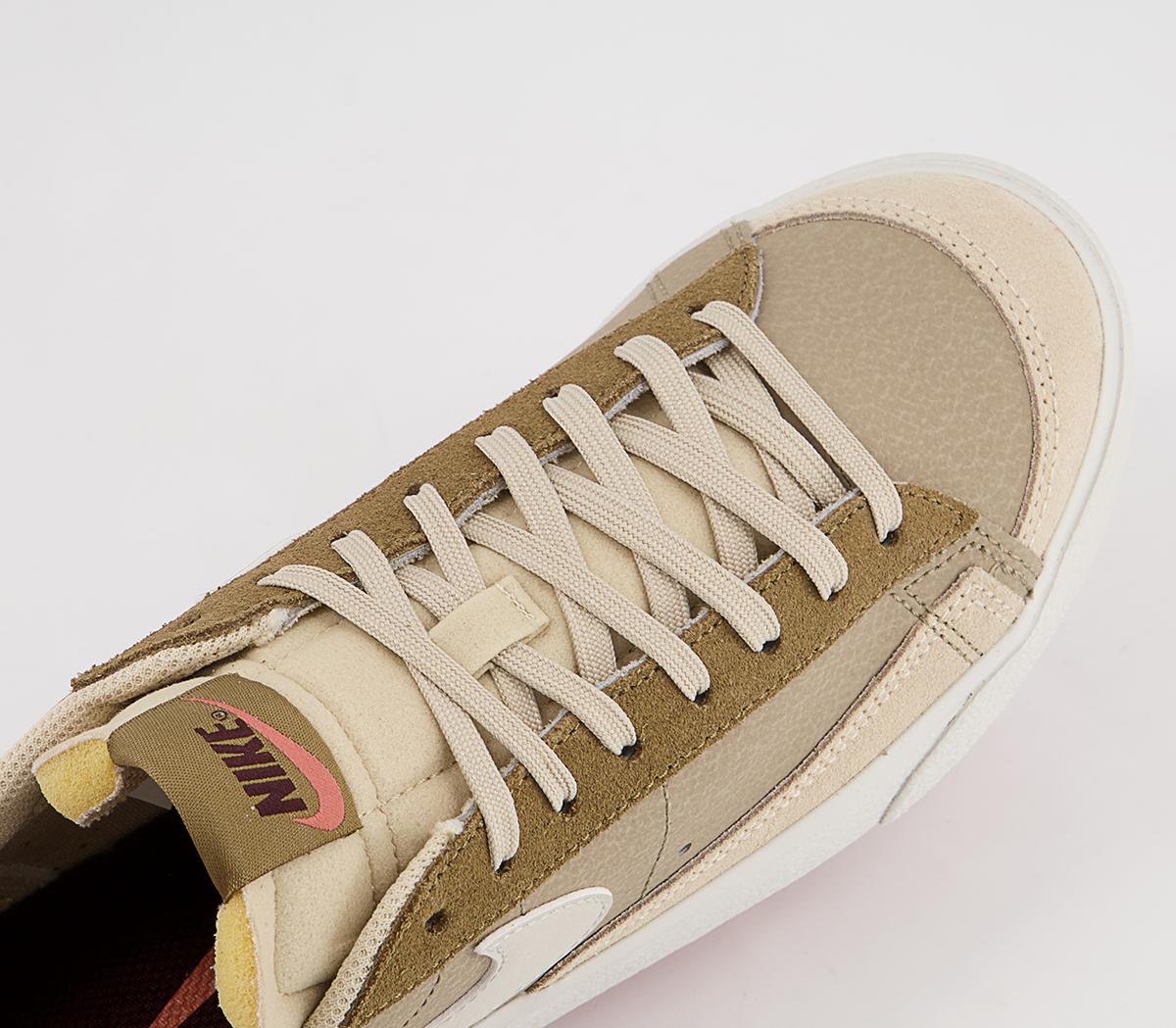 Nike Blazer Low Platform Trainers Nike Blazer Low Platform Trainers Khaki Light Bone Madder Root Hazel Rush