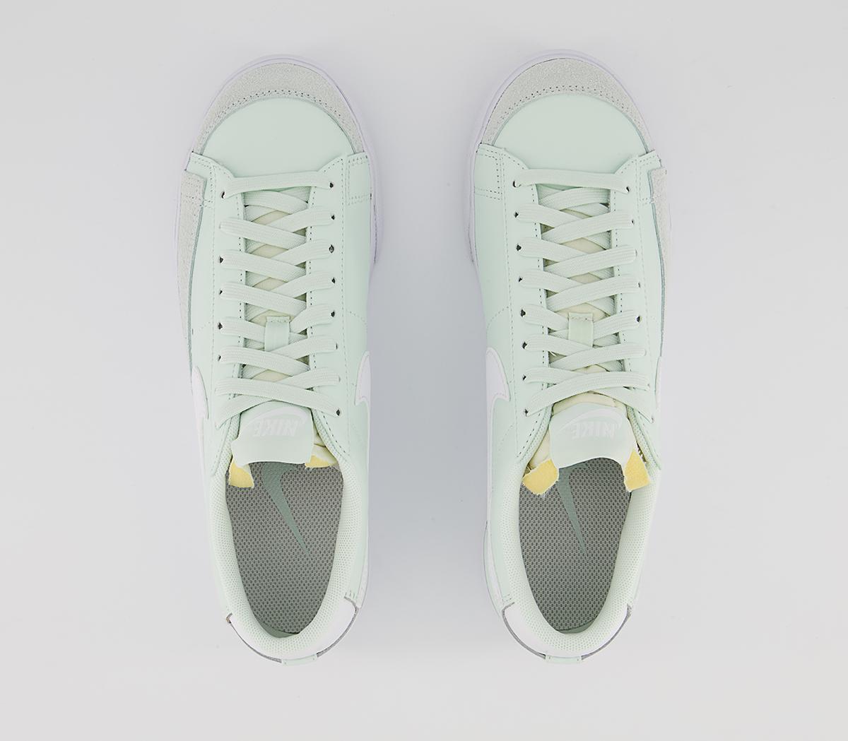 Nike Blazer Low Platform Trainers Nike Blazer Low Platform Trainers Barely Green White Barely Green