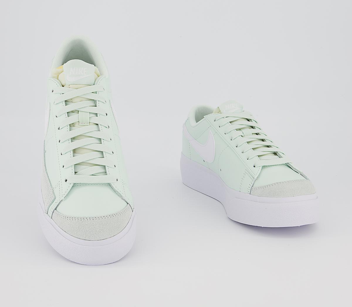 Nike Blazer Low Platform Trainers Nike Blazer Low Platform Trainers Barely Green White Barely Green