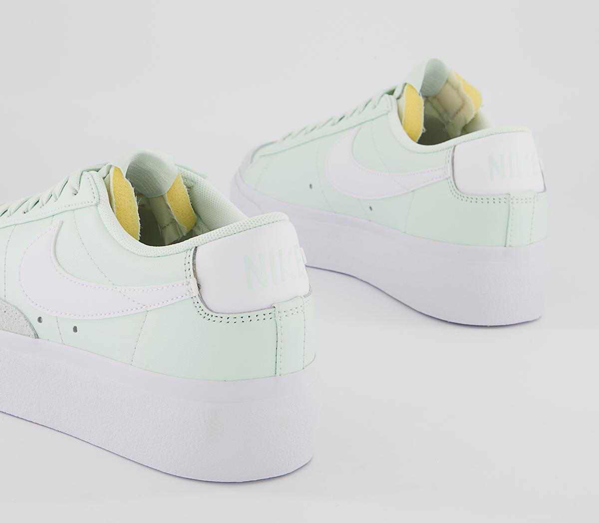 Nike Blazer Low Platform Trainers Nike Blazer Low Platform Trainers Barely Green White Barely Green