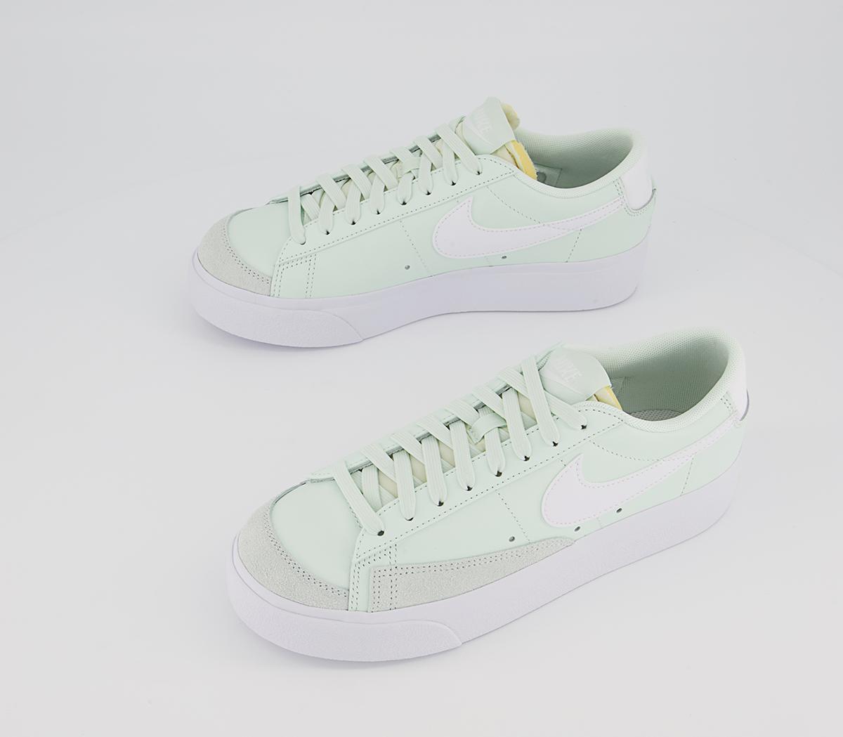 Nike Blazer Low Platform Trainers Nike Blazer Low Platform Trainers Barely Green White Barely Green