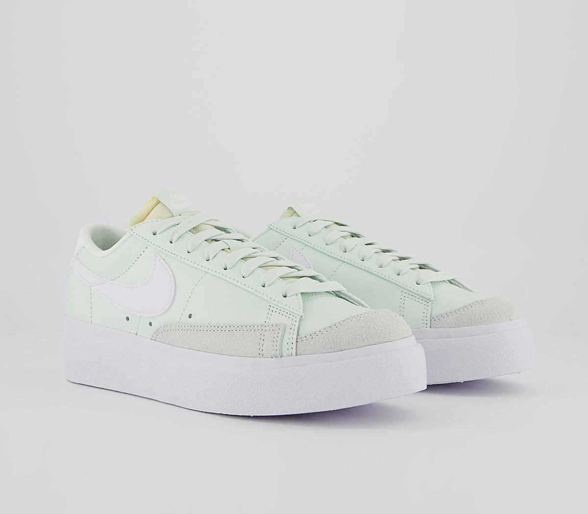 Nike Blazer Low Platform Trainers Nike Blazer Low Platform Trainers Barely Green White Barely Green