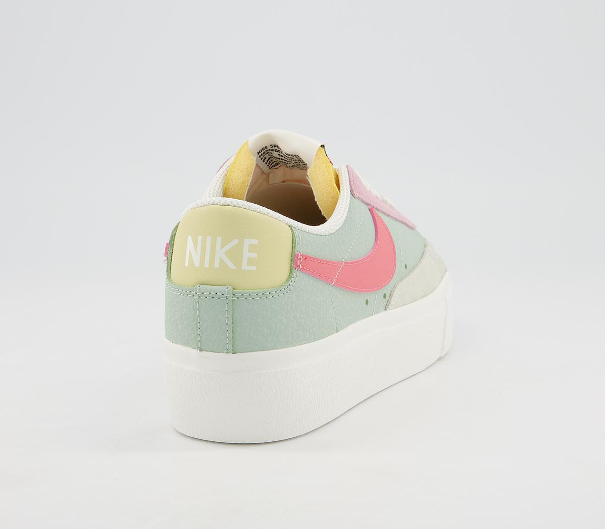 nike blazer platform seafoam