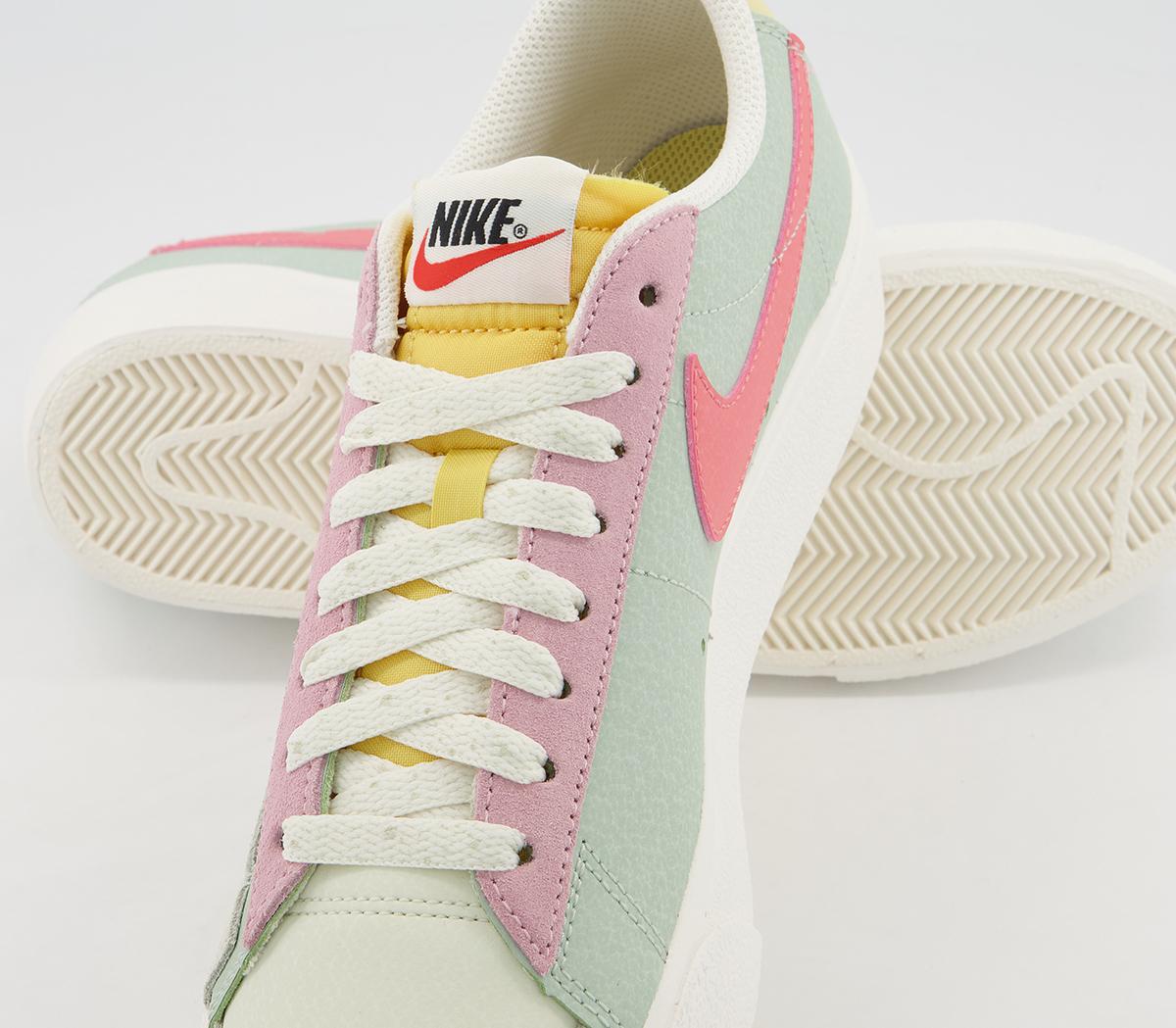 nike wmns blazer low platform seafoam