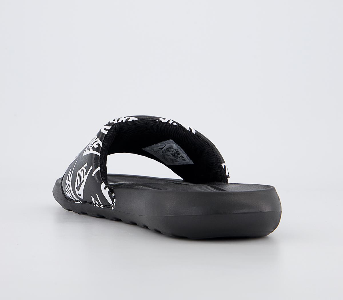 Nike Victori One Slides Nike Victori One Slides Black White Black