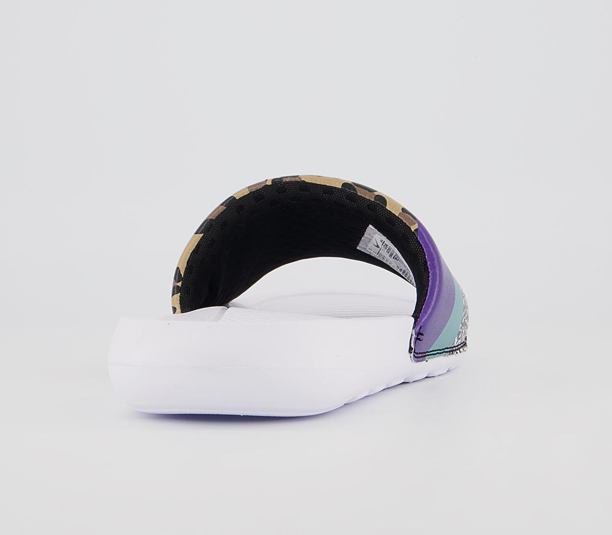 Nike Victori One Sliders Nike Victori One Sliders White Habanero Red Black Electro Purple