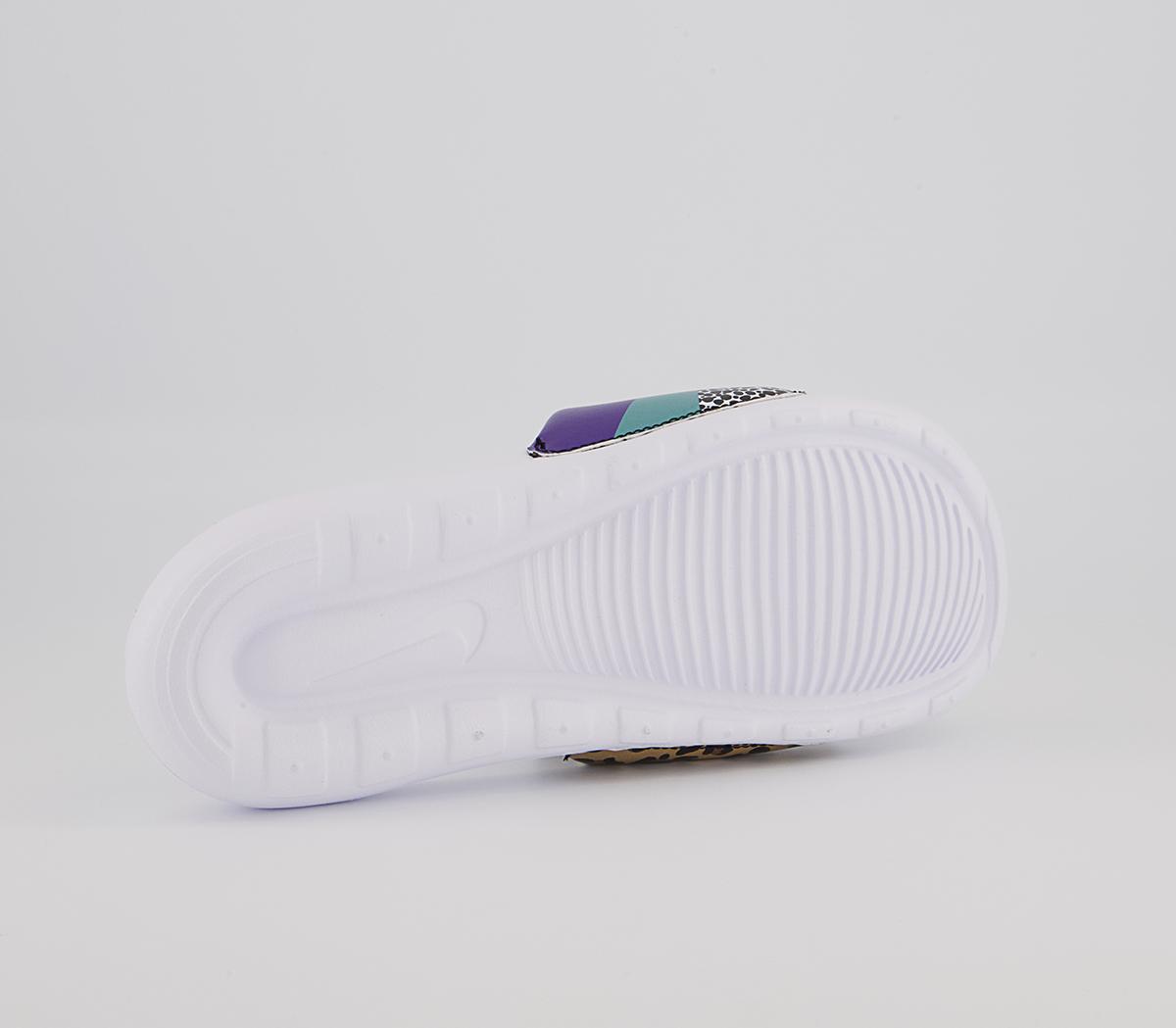 Nike Victori One Sliders Nike Victori One Sliders White Habanero Red Black Electro Purple