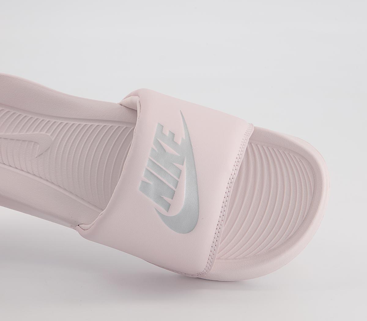 Nike Victori One Sliders Nike Victori One Sliders Barely Rose Silver Barely Rose