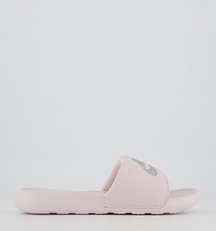 Nike Victori One Sliders Barely Rose Silver Barely Rose