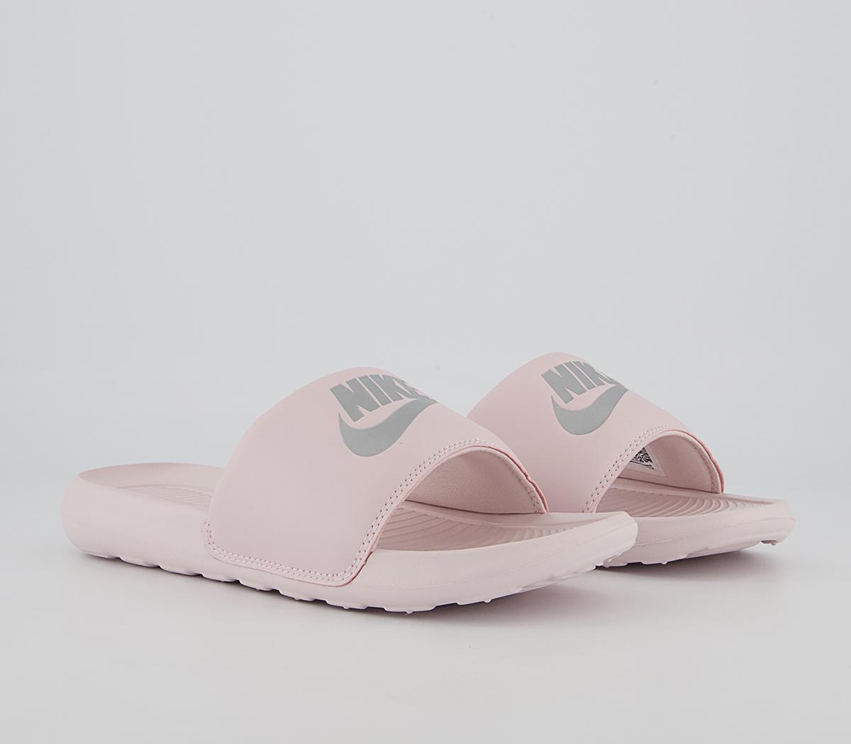 Nike Victori One Sliders Nike Victori One Sliders Barely Rose Silver Barely Rose